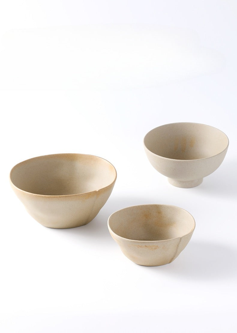Gohobi Vintage Rustic Ceramic Ramen Bowl