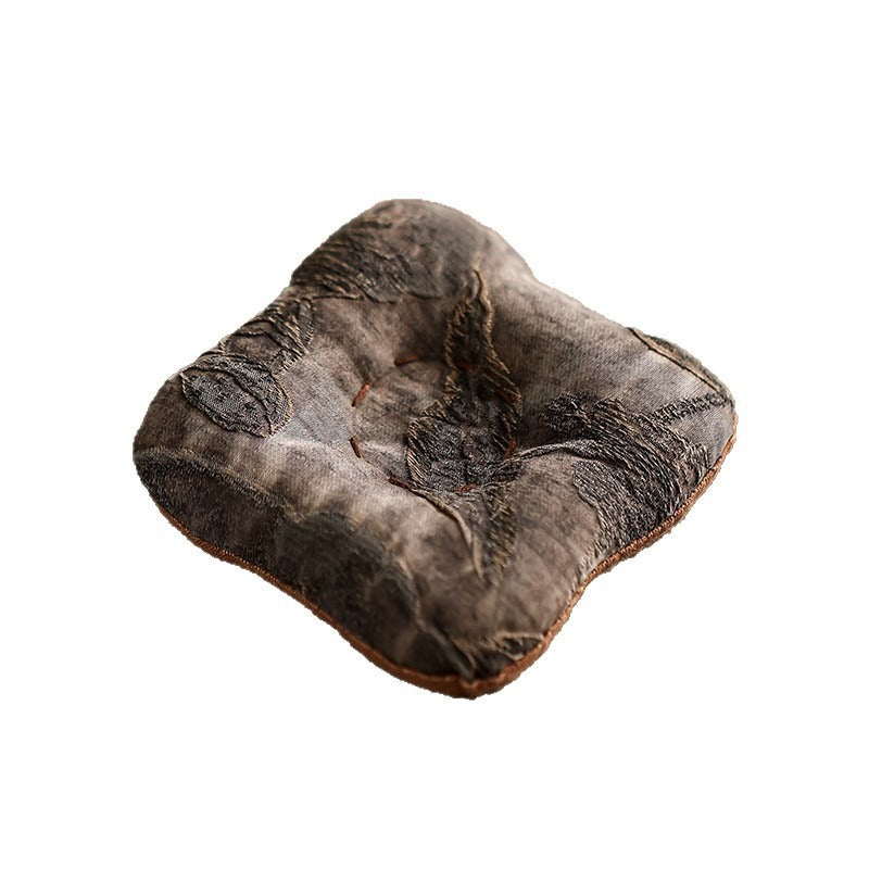 Gohobi Fragrant Cloud Silk Tea Coaster – Handmade Fabric Tea Mat for Gongfu Tea Set
