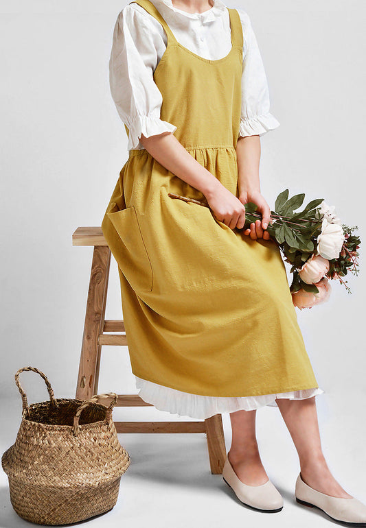 Gohobi Korean Cotton-Linen Artisan Apron
