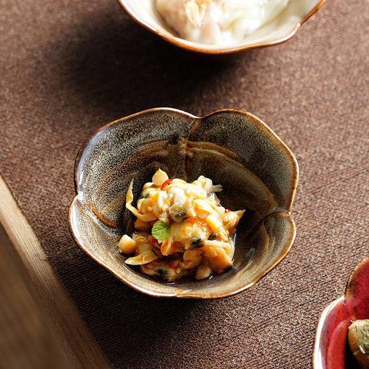 Gohobi Floral Edge Ceramic Bowl