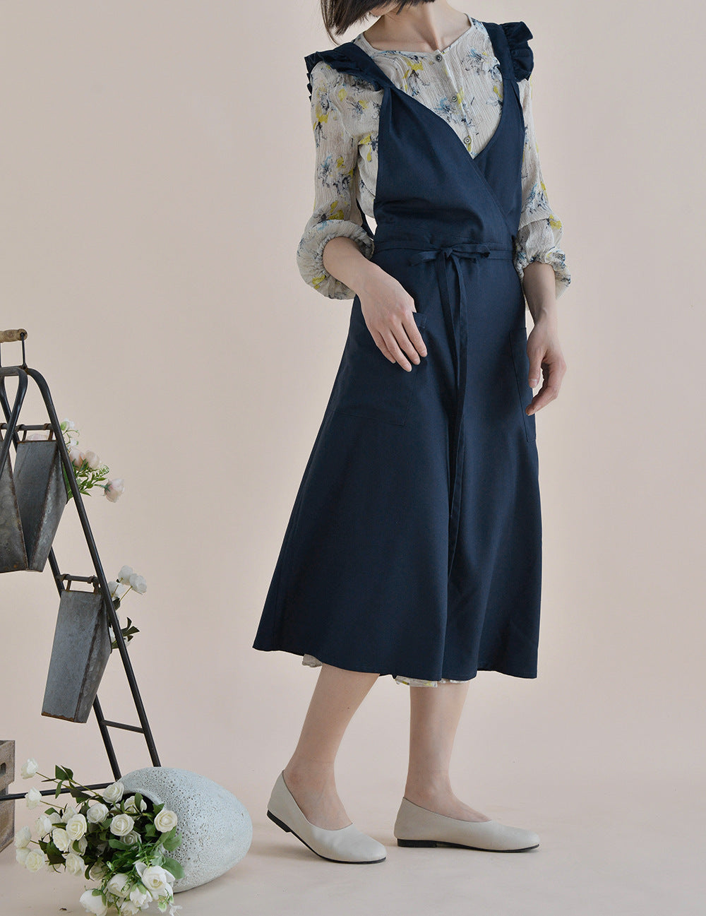 Gohobi French-Style Waterproof Linen Apron