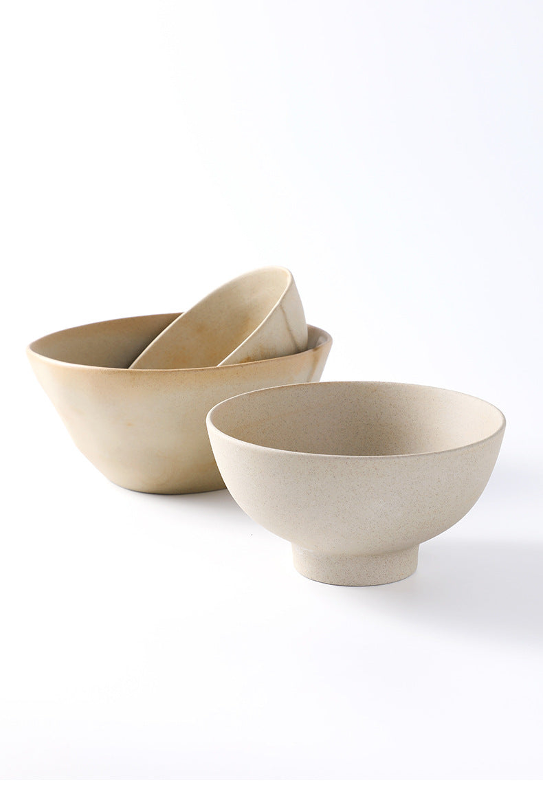 Gohobi Vintage Rustic Ceramic Ramen Bowl