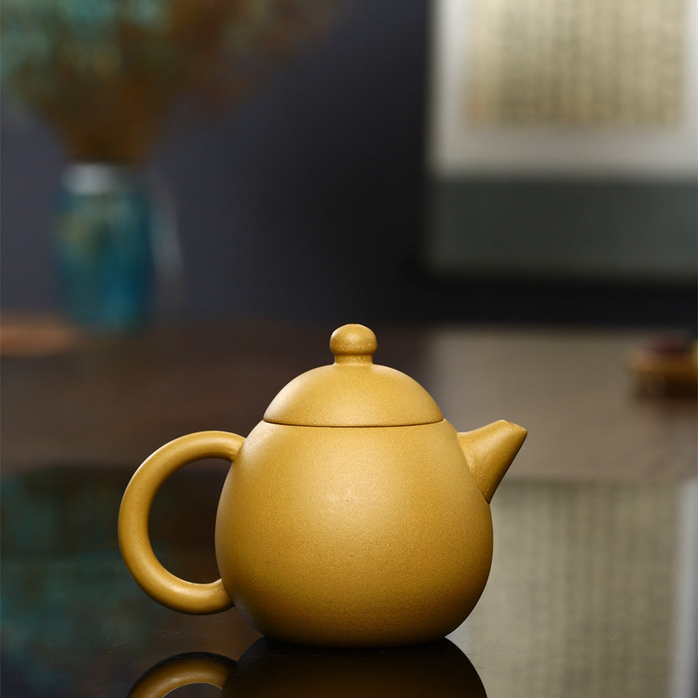 Gohobi Yixing Golden Clay Dragon Egg Teapot