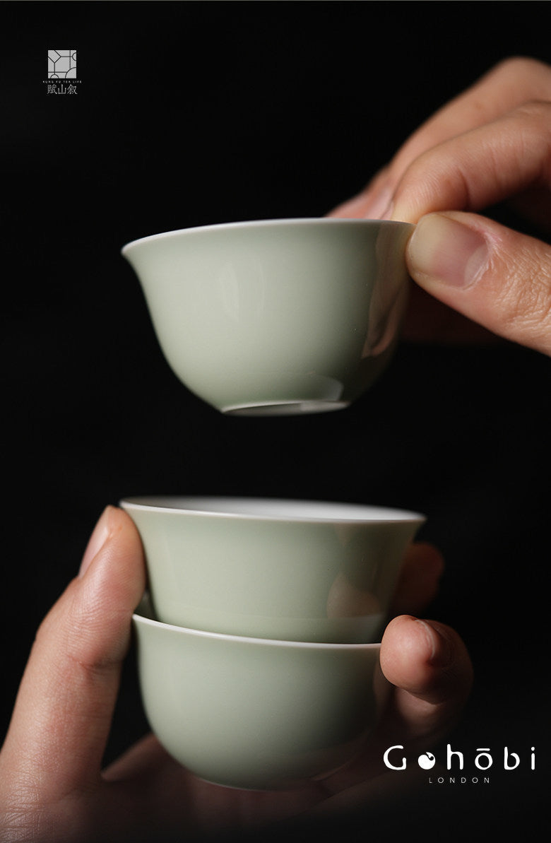 [賦山敘 x Gohobi] Gohobi 60ml Gongfu Tea Cup – Ceramic Tea Tasting Guest Cup for Kung Fu Tea Set