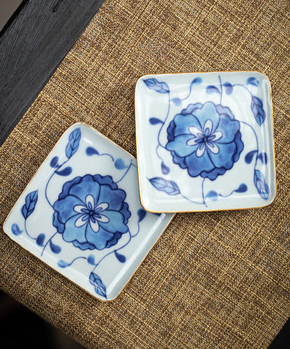 Gohobi Blue and White Porcelain Coaster