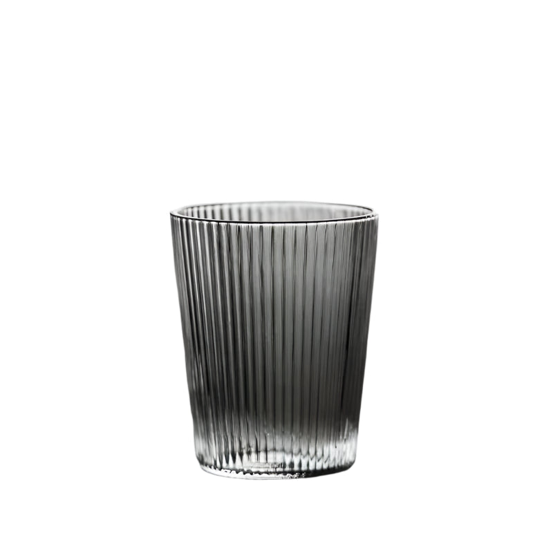 Gohobi Japanese Style Vertical Stripe Glass Tea Cup