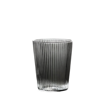 Gohobi Japanese Style Vertical Stripe Glass Tea Cup