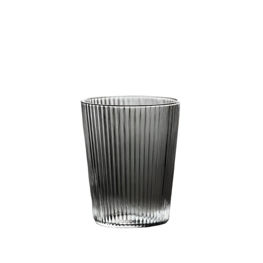 Gohobi Japanese Style Vertical Stripe Glass Tea Cup