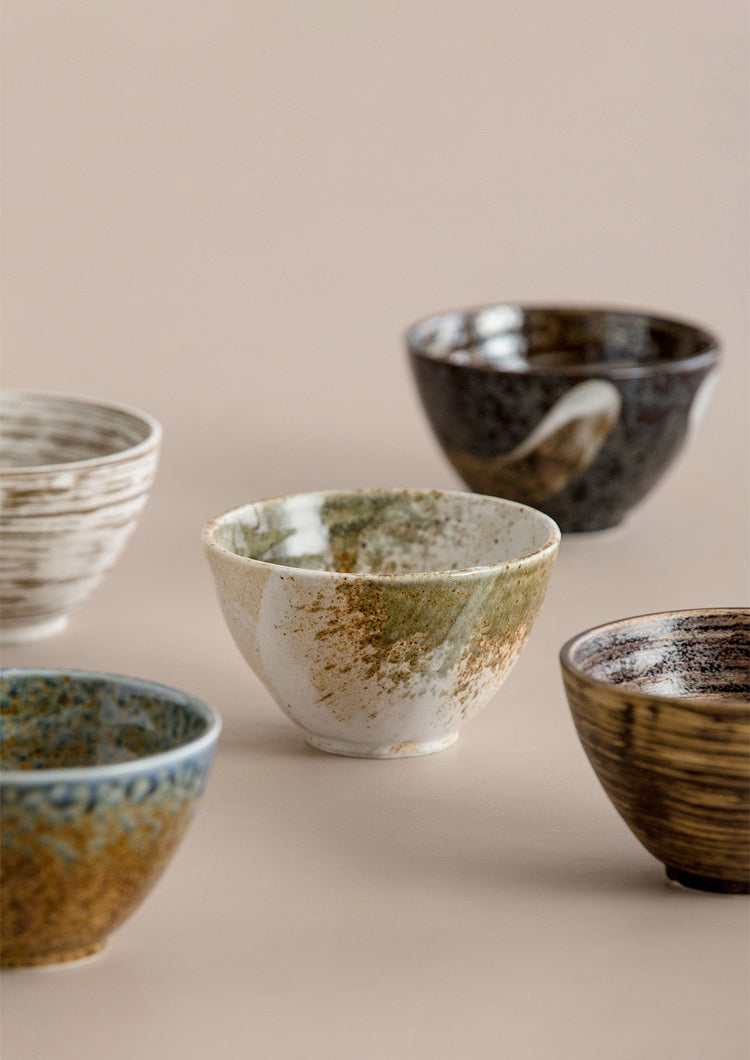 Gohobi Minoya Shino Glaze Hat Bowl [Made in Japan]