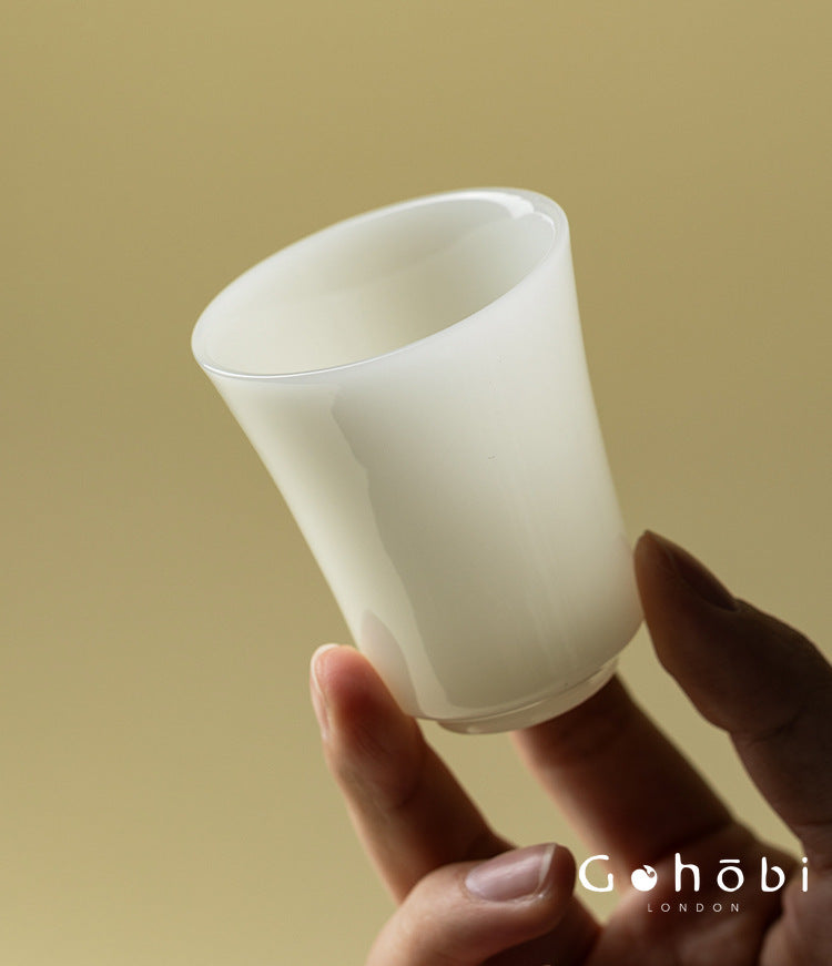 Gohobi Ice Jade Porcelain Teacup – Dehua White Porcelain Gongfu Master Cup