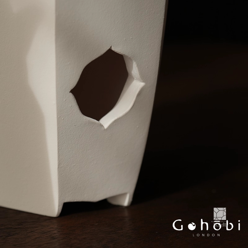 [賦山敘 x Gohobi] Gohobi Hexagonal Begonia Charcoal Tea Stove – Chaozhou White Clay Gongfu Tea Stove