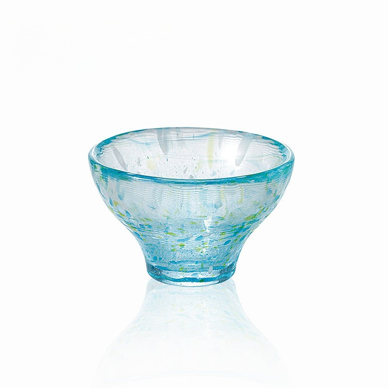 Gohobi Toyo Sasaki Handmade Japanese Glass Tea Cup – Small Sake Cup Chunge Style | Made in Japan