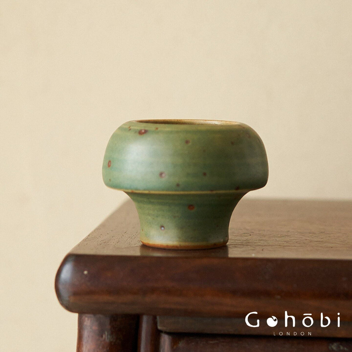 Gohobi Japanese Ikebana Mini Ceramic Vase – Jingdezhen Wabi-Sabi Desktop Flower Vase