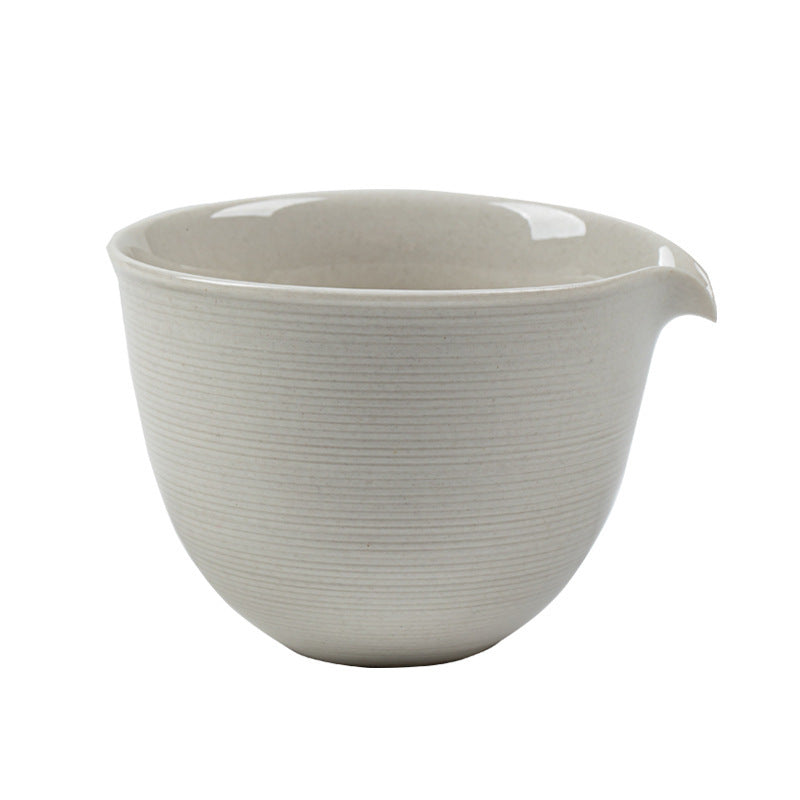Gohobi Glass Fair Cup with Wood Ash Ceramic Base – Gongfu Tea Pitcher Tea Sea