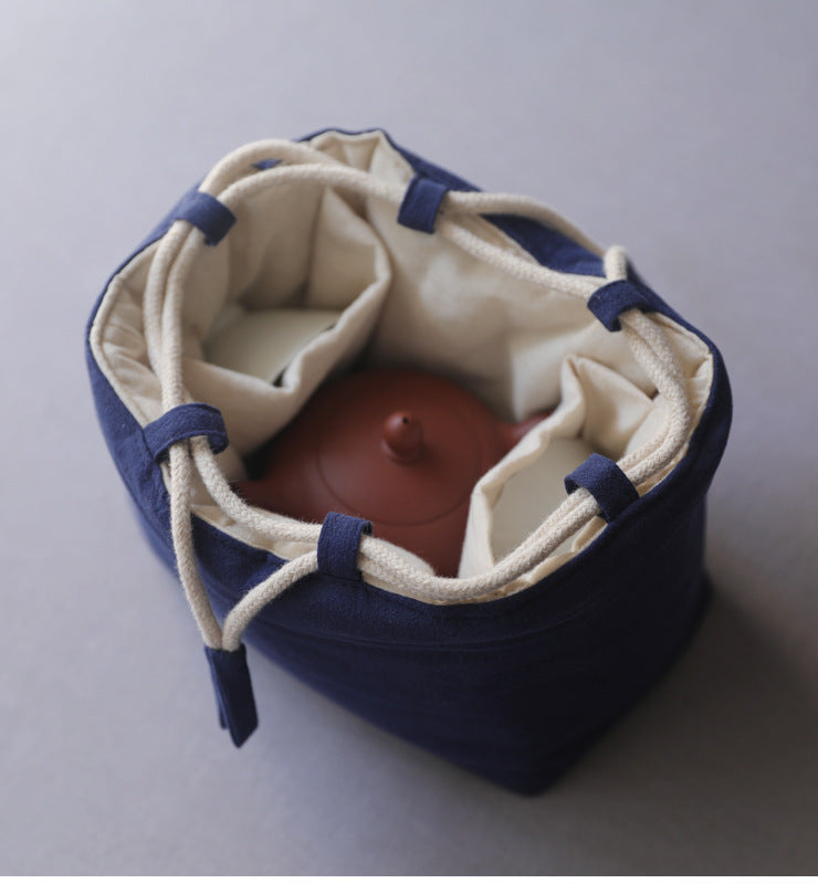 Gohobi Cotton Teaware Storage Travel Bag Shifuku