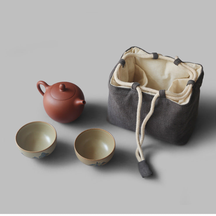 Gohobi Cotton Teaware Storage Travel Bag Shifuku