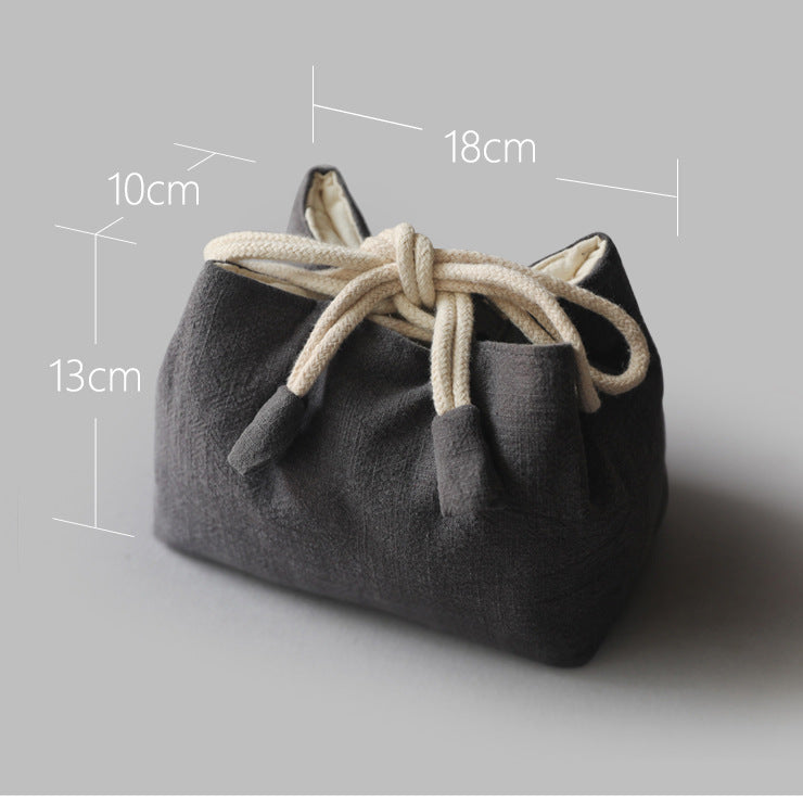 Gohobi Cotton Teaware Storage Travel Bag Shifuku