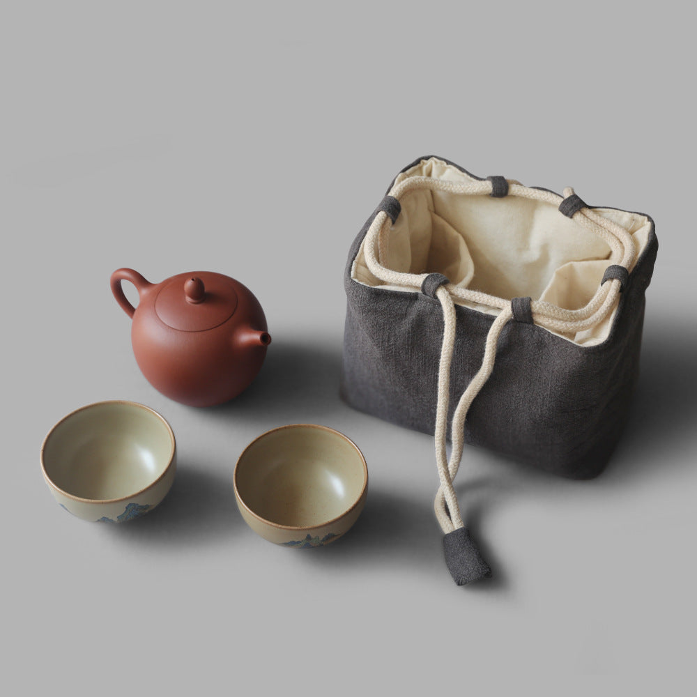 Gohobi Cotton Teaware Storage Travel Bag Shifuku