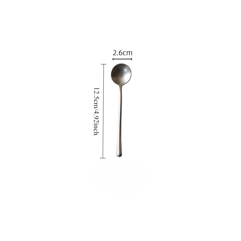 Gohobi A Set of 5 Pieces Stonewashed Stainless Steel Cutlery