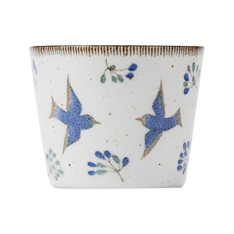 Gohobi Japanese Mino-Fired Squirrel Swallow Ceramic Cups and mugs [Made In Japan]