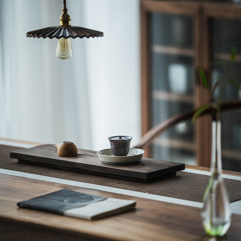 Gohobi Japanese-style Wabi-Sabi Black Walnut Serving Tray 011