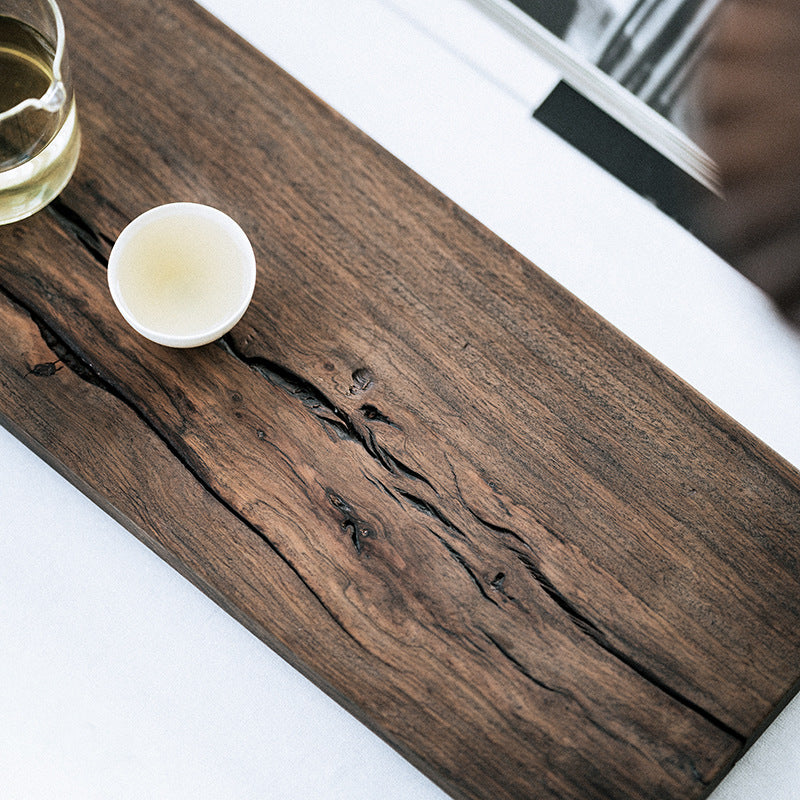 Gohobi Japanese-style Wabi-Sabi Black Walnut Serving Tray 011
