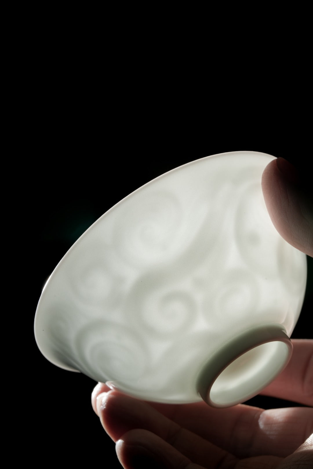 [清本源 x Gohobi Gallery] Thin-Body Sweet White Douli Cup with Inner-Imprinted Starry Sky Design (110ml)
