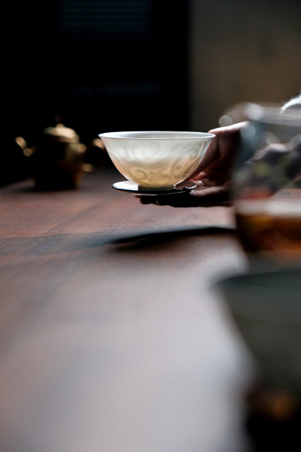 [清本源 x Gohobi Gallery] Thin-Body Sweet White Douli Cup with Inner-Imprinted Starry Sky Design (110ml)