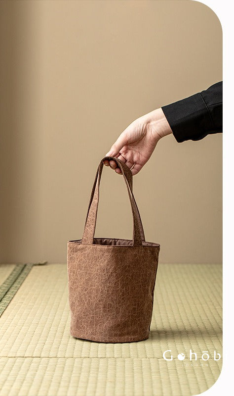 Gohobi Xiangyun Silk Tote Bag – Handmade Retro Bucket Handbag