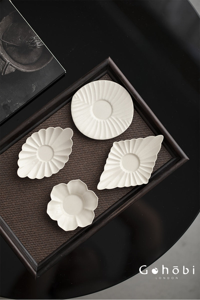 Gohobi Ceramic Coaster – Heat Insulation Tea Cup Holder