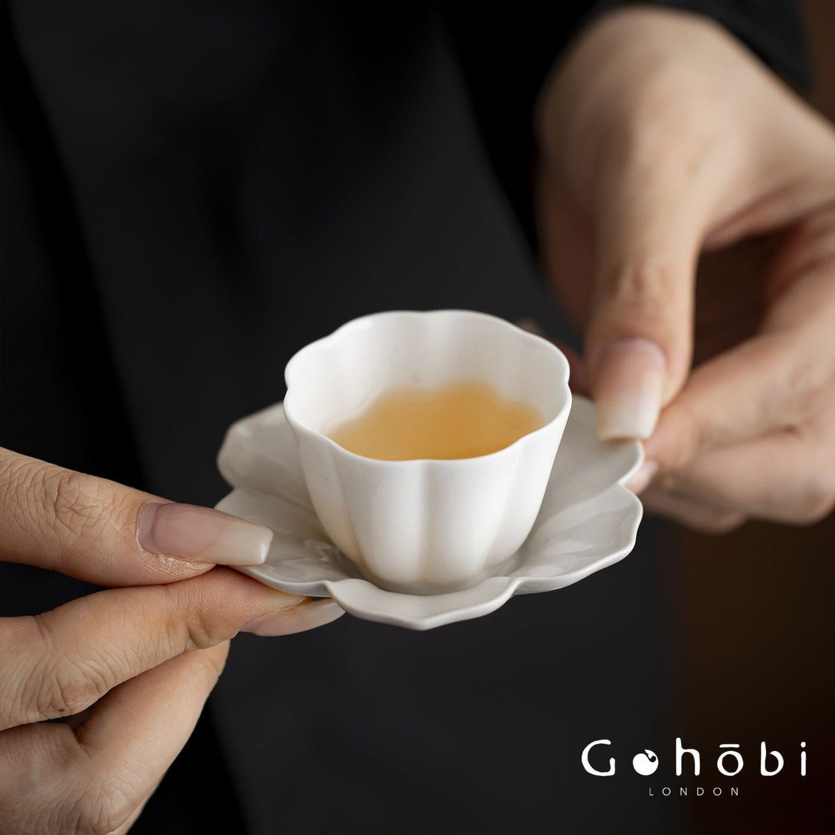 Gohobi Ceramic Coaster – Heat Insulation Tea Cup Holder