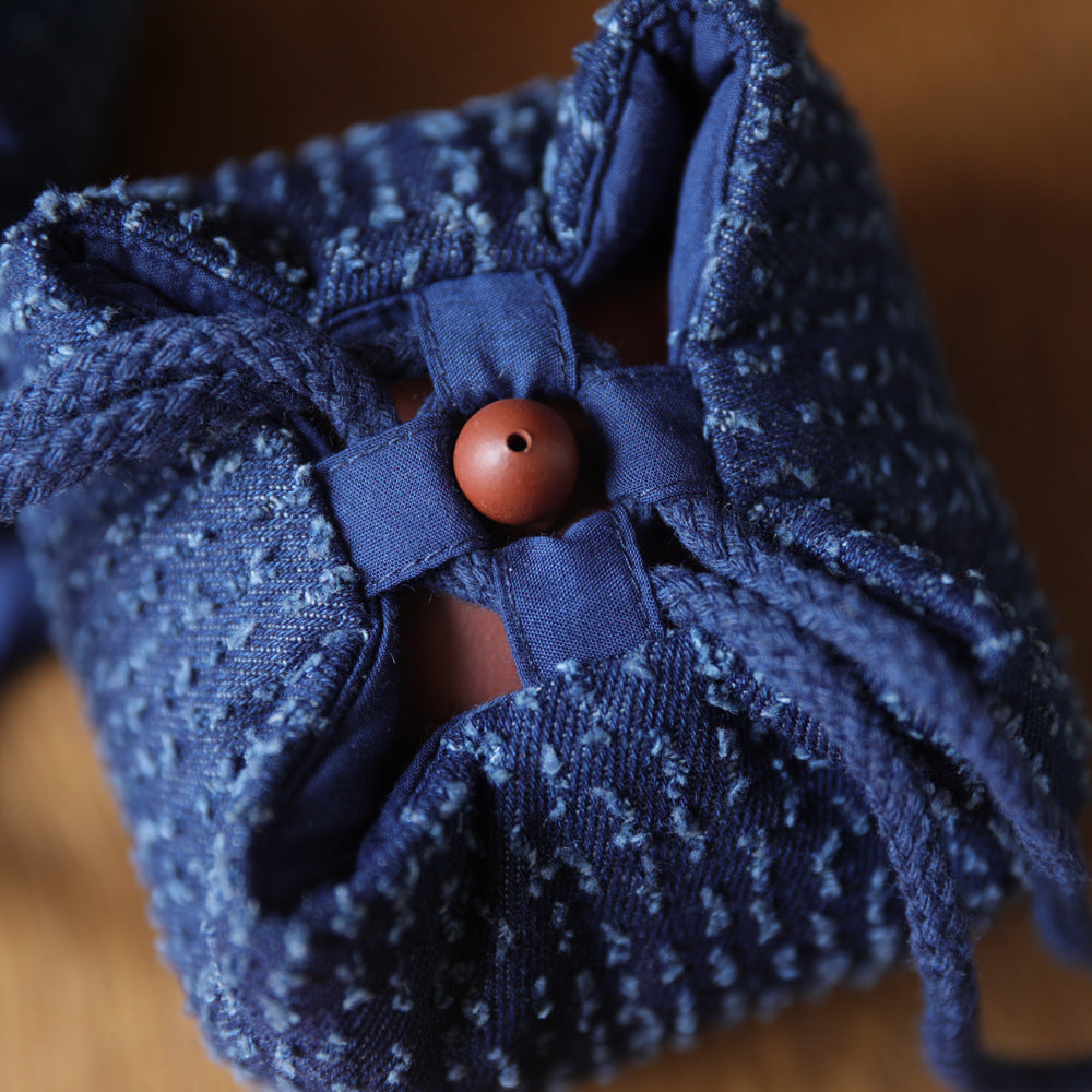 Gohobi Denim Small Teaware Storage Travel Bag Shifuku