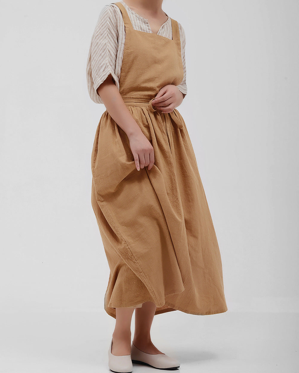 Gohobi Japanese-Korean Minimalist Cotton-Linen Apron