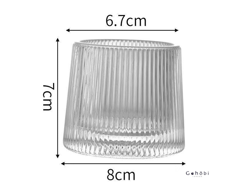Gohobi Handmade Rotating Glass Tumbler –  Glass for Bar & Home