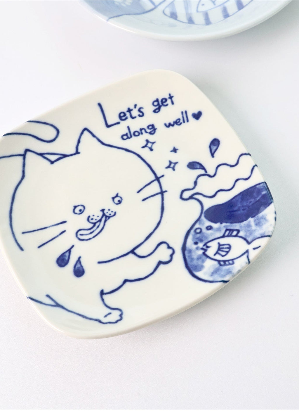 Gohobi Japanese Cats Plate [Made In Japan]