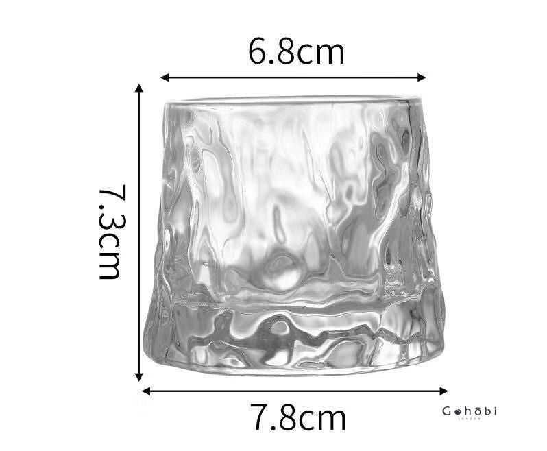 Gohobi Handmade Rotating Glass Tumbler –  Glass for Bar & Home
