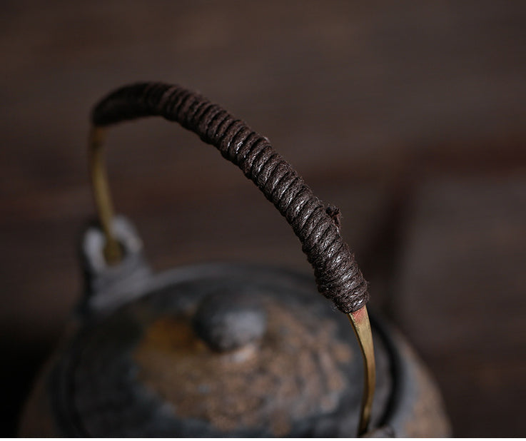 Gohobi Handmade Golden Black Large Teapot