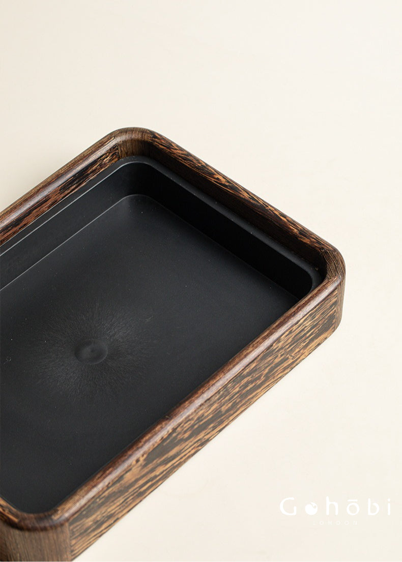 Gohobi Solid Wood Water Storage Tea Tray – Chinese Gongfu Tea Table Tray