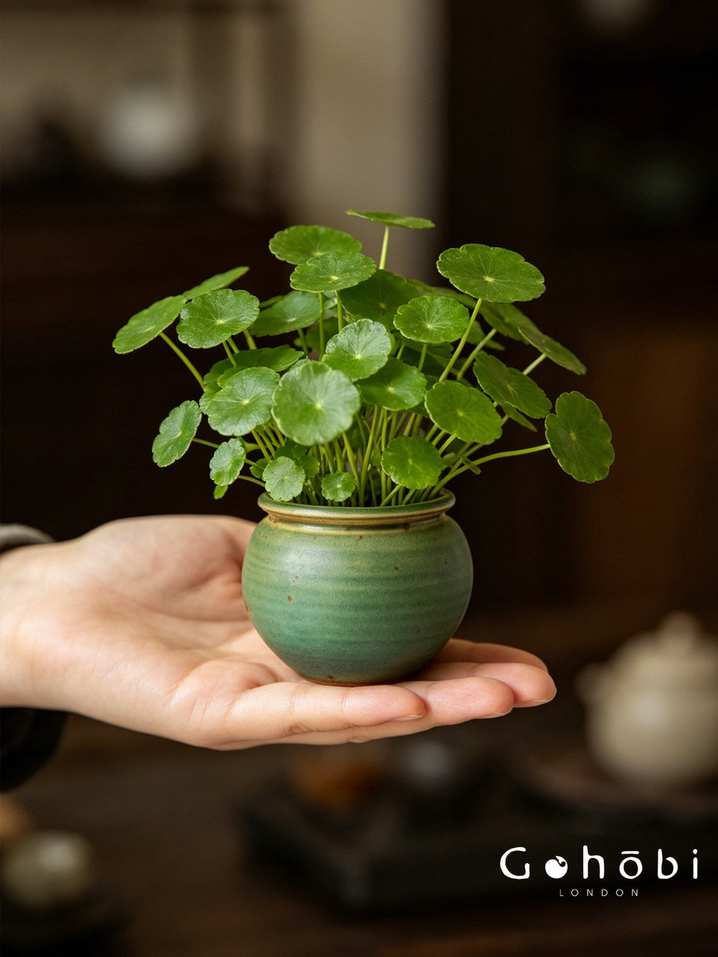 Gohobi Japanese Ikebana Mini Ceramic Vase – Jingdezhen Wabi-Sabi Desktop Flower Vase