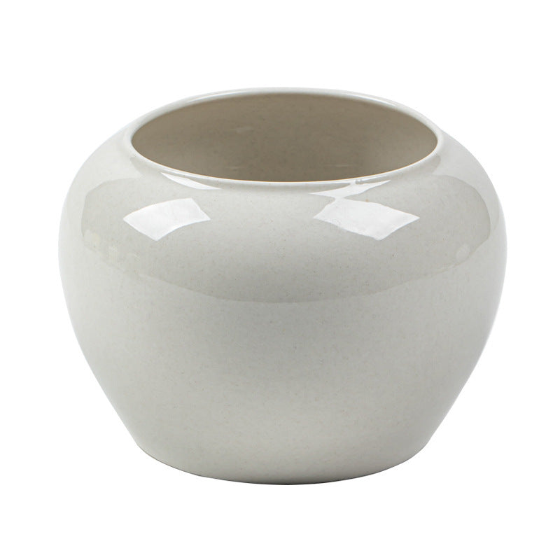 Gohobi Plant Ash Ceramic Wastewater Bowl – Dry Brew Tea Water Storage Tank
