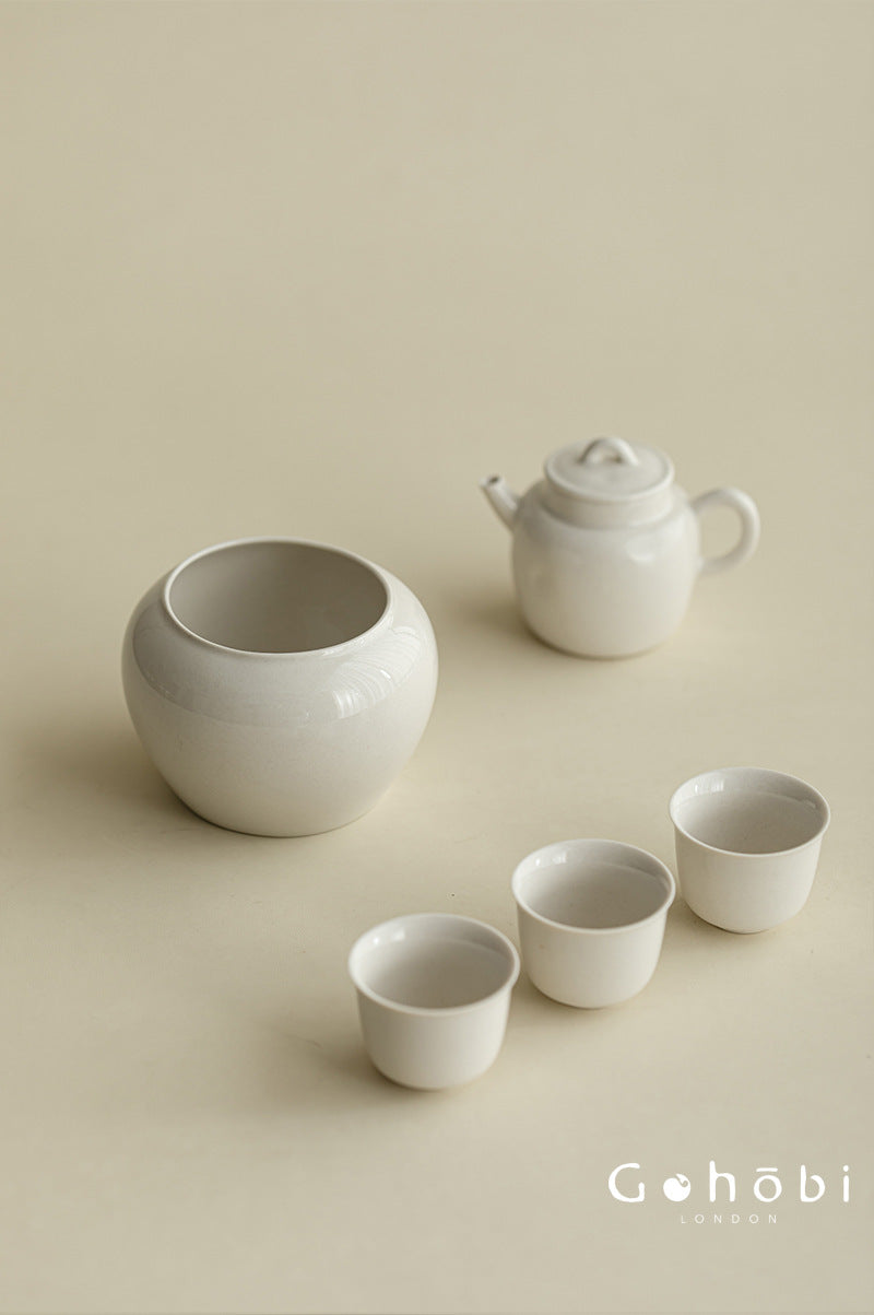 Gohobi Plant Ash Ceramic Wastewater Bowl – Dry Brew Tea Water Storage Tank