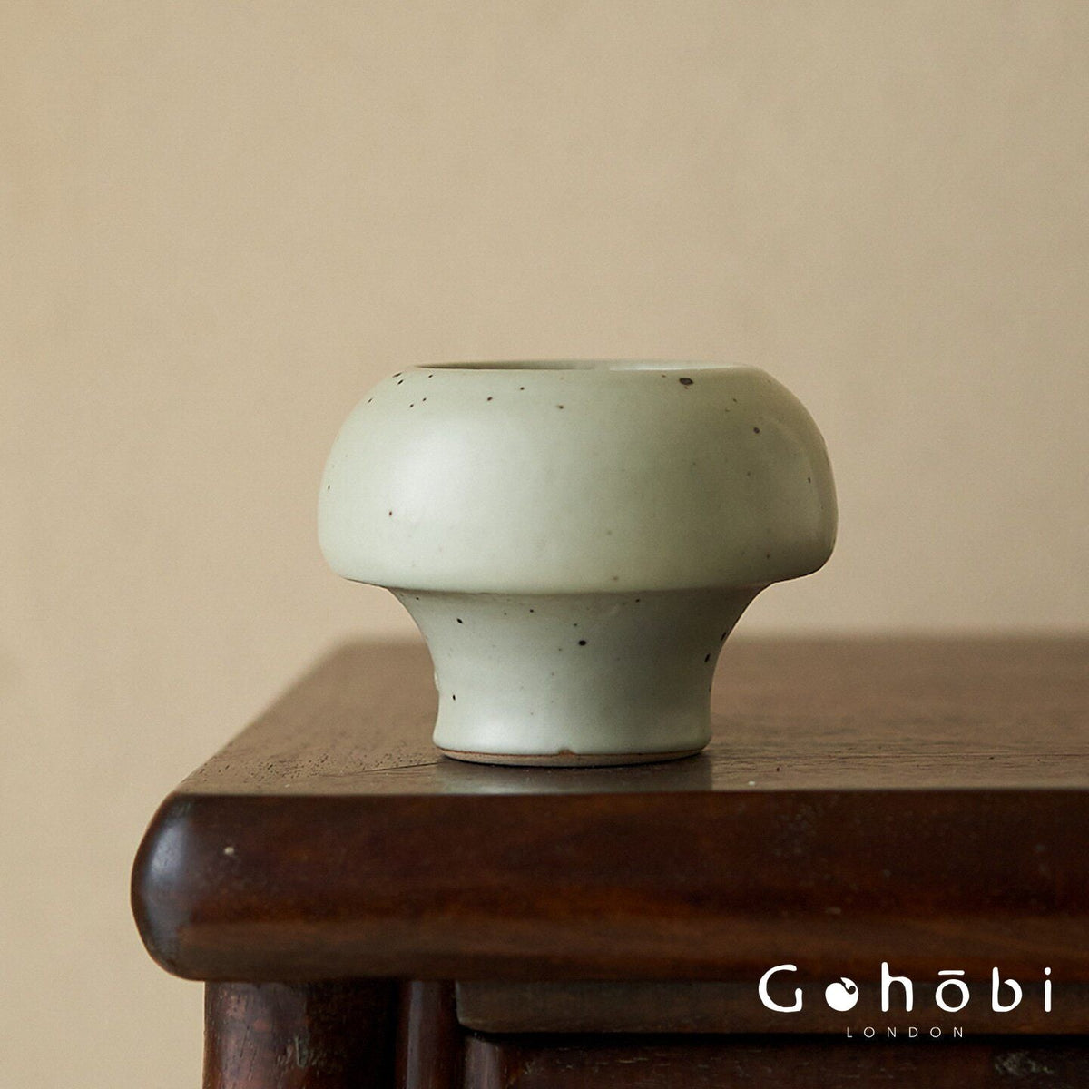 Gohobi Japanese Ikebana Mini Ceramic Vase – Jingdezhen Wabi-Sabi Desktop Flower Vase