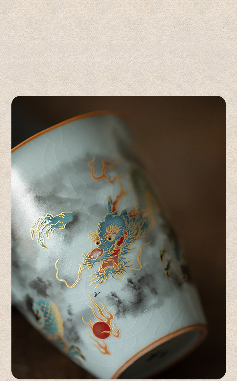 Gohobi Celestial Flow Ru Kiln Dragon Fairness Pitcher