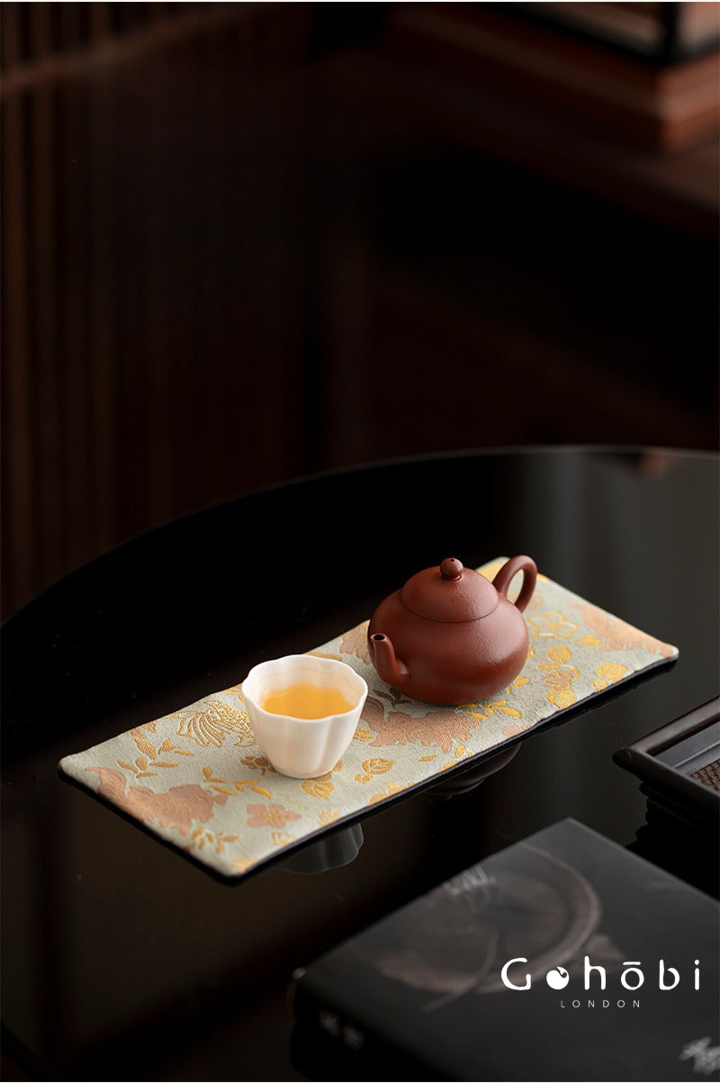 Gohobi Embroidered Tea Towel – Cotton Linen Absorbent Tea Cloth