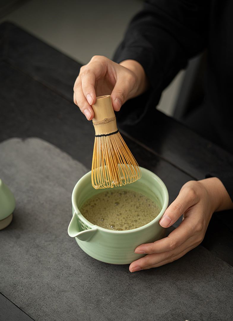 Gohobi Colourful Ceramic Bowl Matcha Set