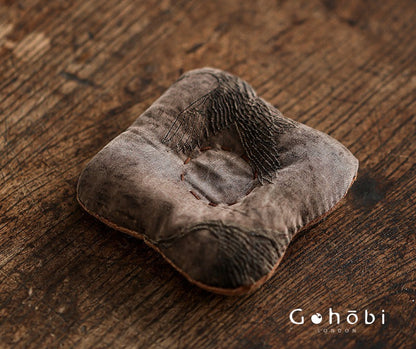Gohobi Fragrant Cloud Silk Tea Coaster – Handmade Fabric Tea Mat for Gongfu Tea Set