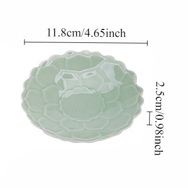 Gohobi Traditional Japanese Glazed Fruit Nuts Small Plate - Lotus 011