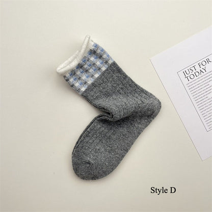 Gohobi Blue-Grey Puppy Wool Socks