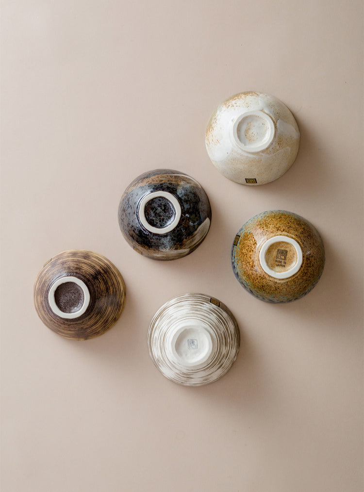 Gohobi Minoya Shino Glaze Hat Bowl [Made in Japan]