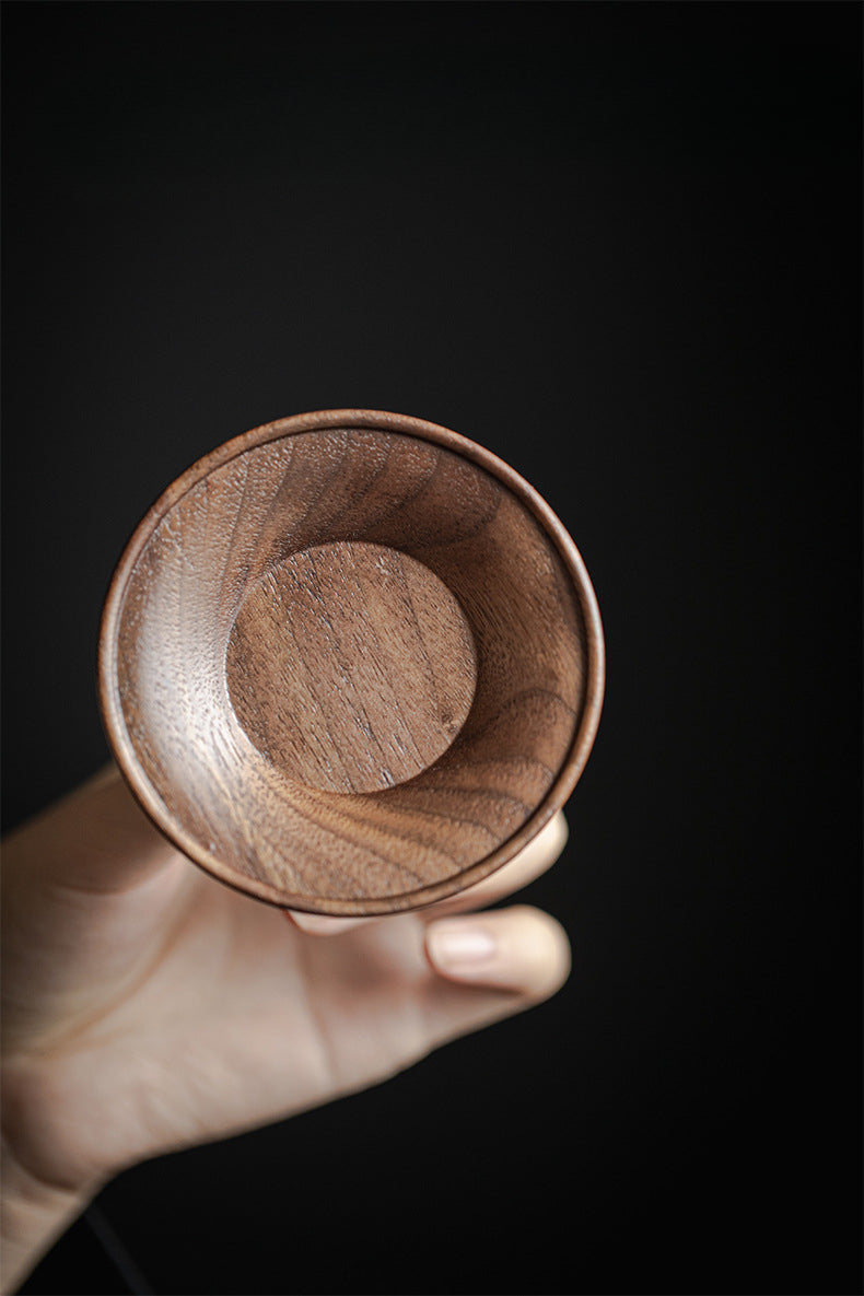 Gohobi Black Walnut Wood Tea Coaster – Solid Wood Heat Insulation Tea Mat